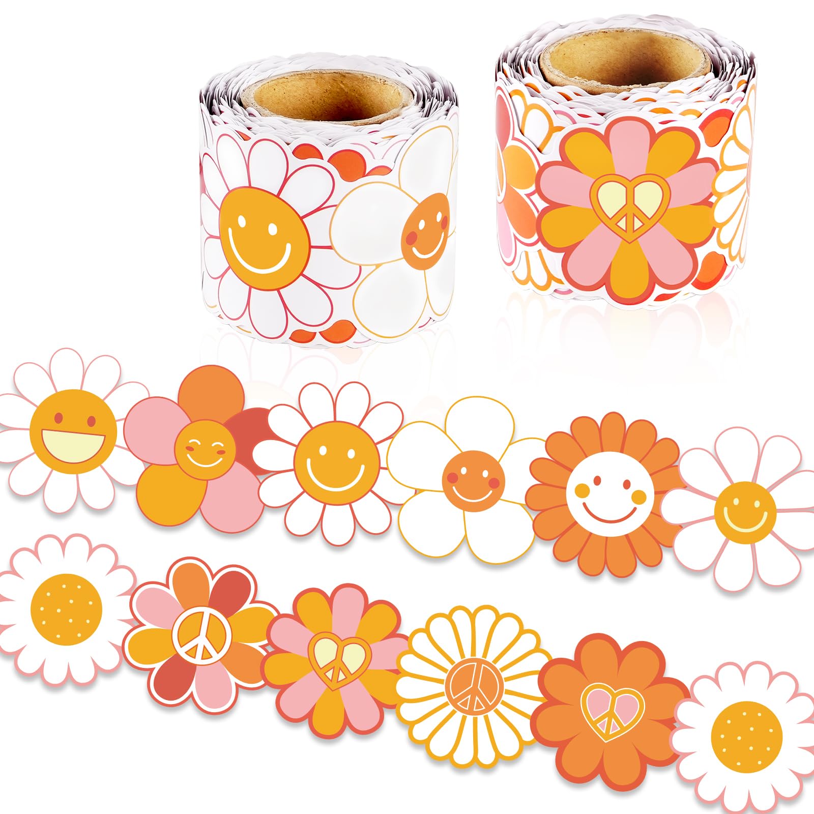 Amazon.com: VABAMNA Groovy Bulletin Board Border Decorations, 72Ft